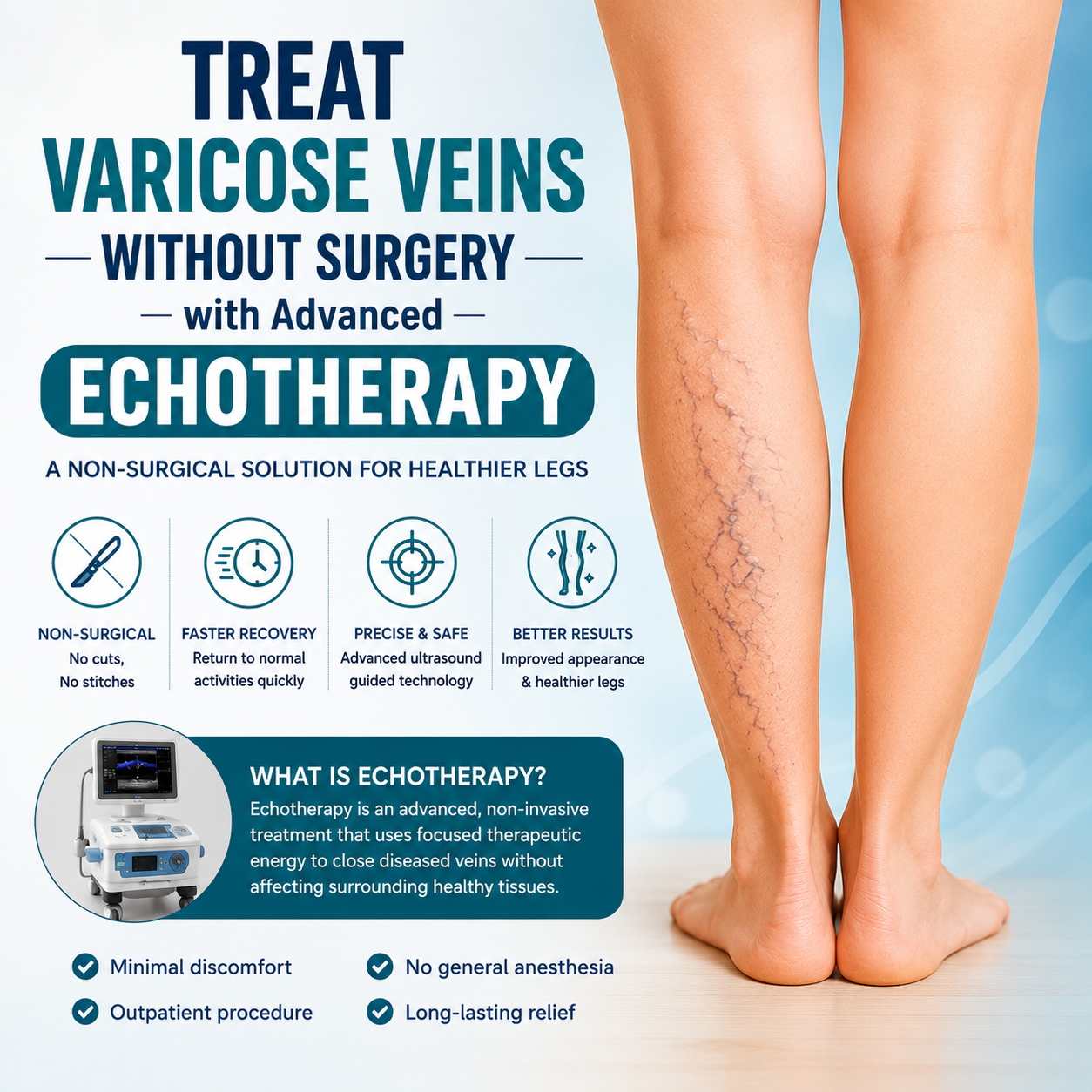 Echotherapy Treatment for Varicose Veins in Hyderabad